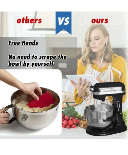 2pk Replacement Kitchen Mixer Accessories, 5-Quart Mixer Accessory, Flexible - Picture 7 of 8