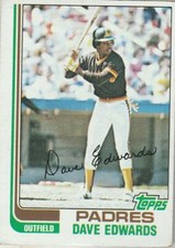 FREE SHIPPING-NRMINT-1982 (PADRES) Topps #151 Dave Edwards