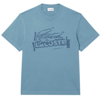 Lacoste Crocodile Graffiti S/S Tee Blue
