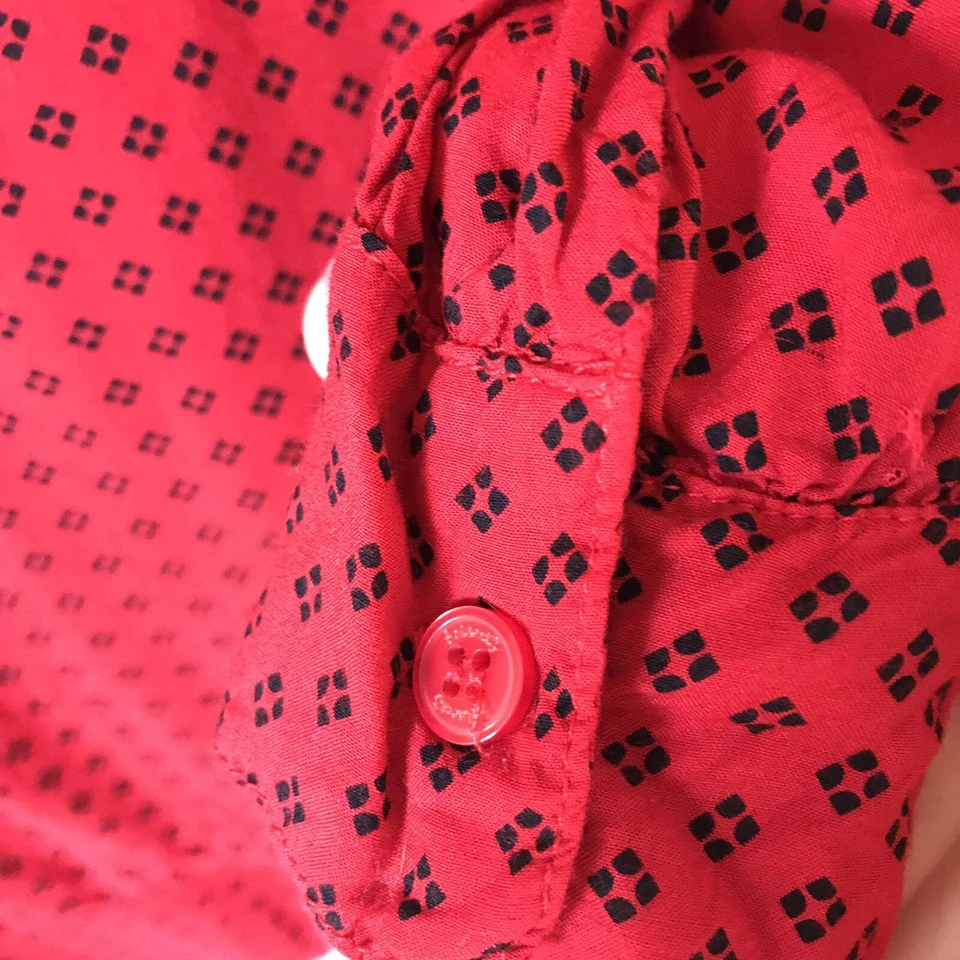 Splended Womens Red & Black Rayon Blouse Sz Medium - Image 3 of 4