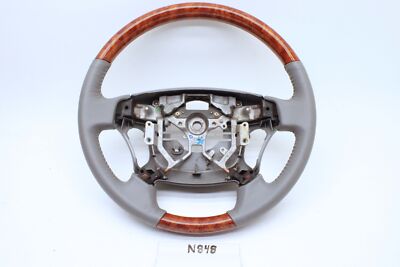New OEM genuine Toyota Grey Leather Wood Steering wheel 2005-2010 Avalon nicks