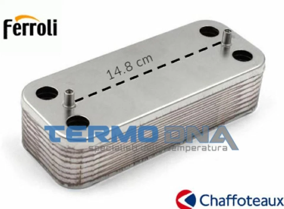 CHAFFOTTEAUX SCAMBIATORE SECONDARIO BIASI SAVIO 12 PIASTRE 24 KW ART. BI1181122 CALDAIA