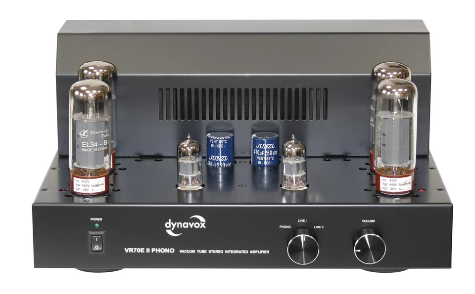 Dynavox VR-70E II Phono Röhrenvollverstärker schwarz mit MM/MC Phono Eingang! - Bild 4 von 4