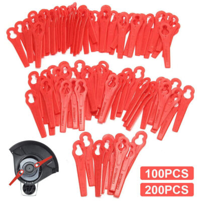 200 x Ersatz Kunststoff Messer Klingen für Einhell Akku Rasentrimmer GE-CT HOT