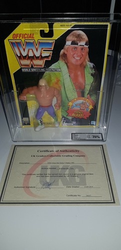 WWF Sealed Owen Hart Yellow Card MOC Series 7 Hasb...