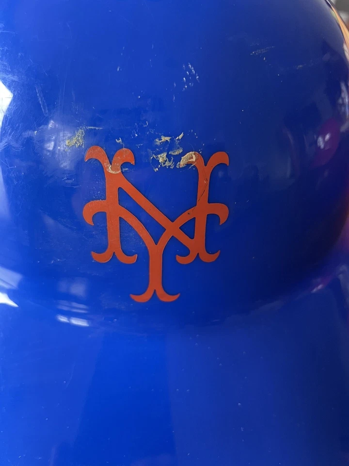 Casco de bateo de plástico vintage de los Mets de Nueva York tamaño completo MLB béisbol desove años 70 Foto 2 de 4
