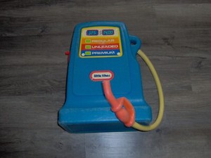 Vintage Little Tikes Gas Fuel Pump Cozy Coupe Pedal Cars Tykes Blue Working Bell