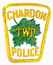 CHARDON TOWNSHIP TWP – POLICE - OHIO OH Sheriff Police Patch VINTAGE OLD MESH