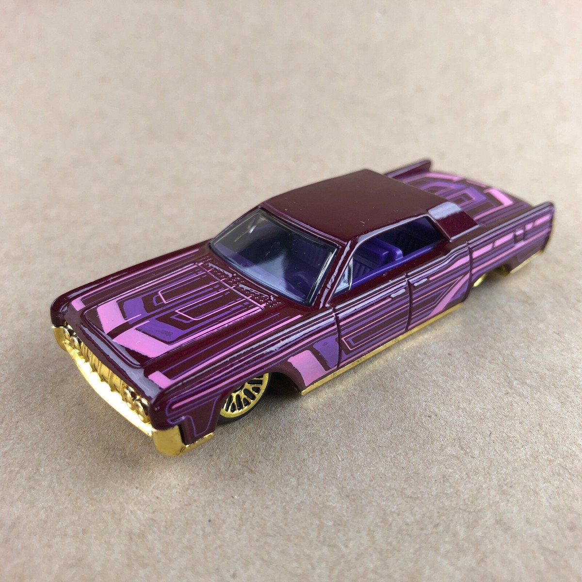 2024 Hot Wheels 64 Lincoln Continental Red 1:64 Diecast Car Loose