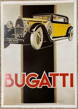 Bugatti Advertising Poster 19" x 26"
