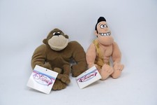 George of The Jungle 2-Pc Lot GEORGE  APE Bean Bag Plush Disney Store NWT 