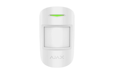 Ajax CombiProtect Funk-Bewegungs- und Glasbruchmelder, 12 m, 88,5°, PET 20 kg, w