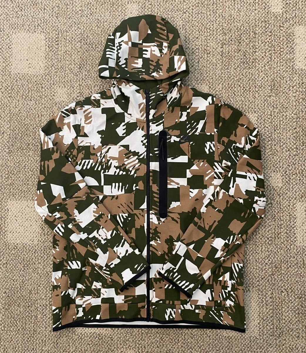 Men's L Nike Sportswear Tech Fleece Full Zip Hoodie Sweatshirt