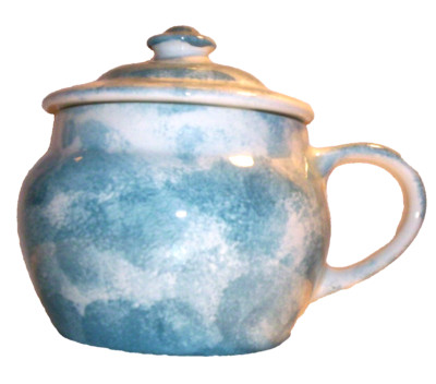 * Kitchen G*62 5.BP Ceramic Blue Sponge Bean / Soup Pot