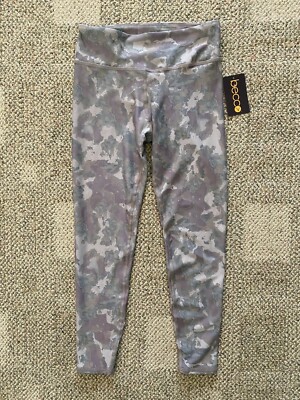 Womens Becco Capri Training Tights Light Brown Print Size Medium Pant