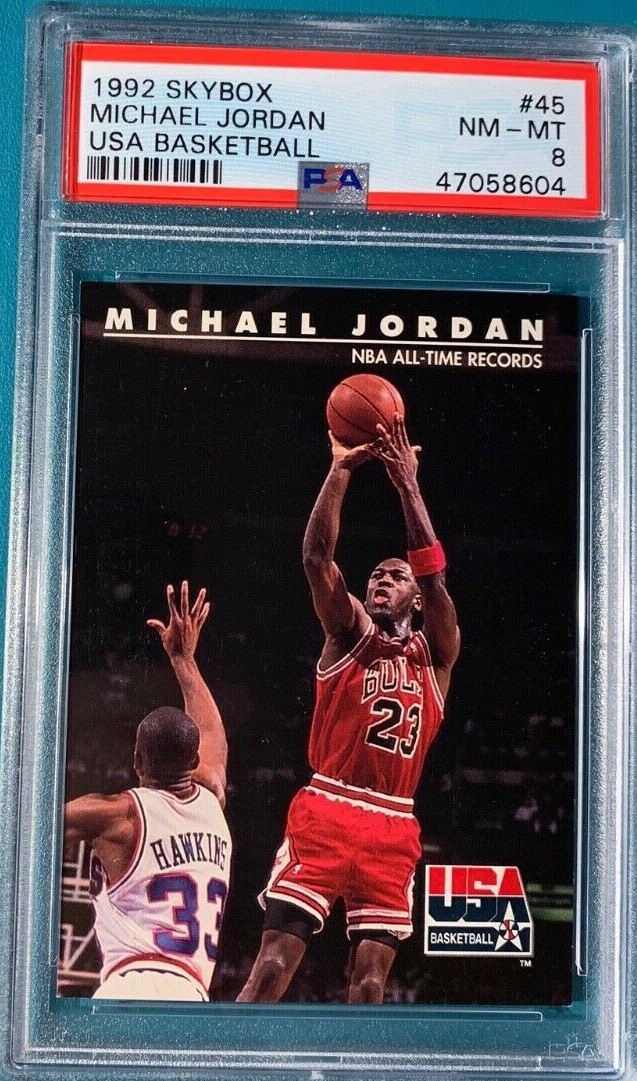 1992 SKYBOX MICHAEL JORDAN PSA8 ジョーダン 1992 Skybox USA Basketball #45 Michael Jordan PSA 8 | eBay