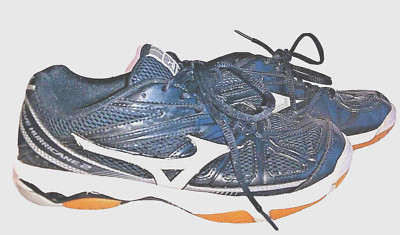Mizuno Wave Hurricane 2 Womens Volleyball Sneakers Shoes Size 8.5W Black Silver