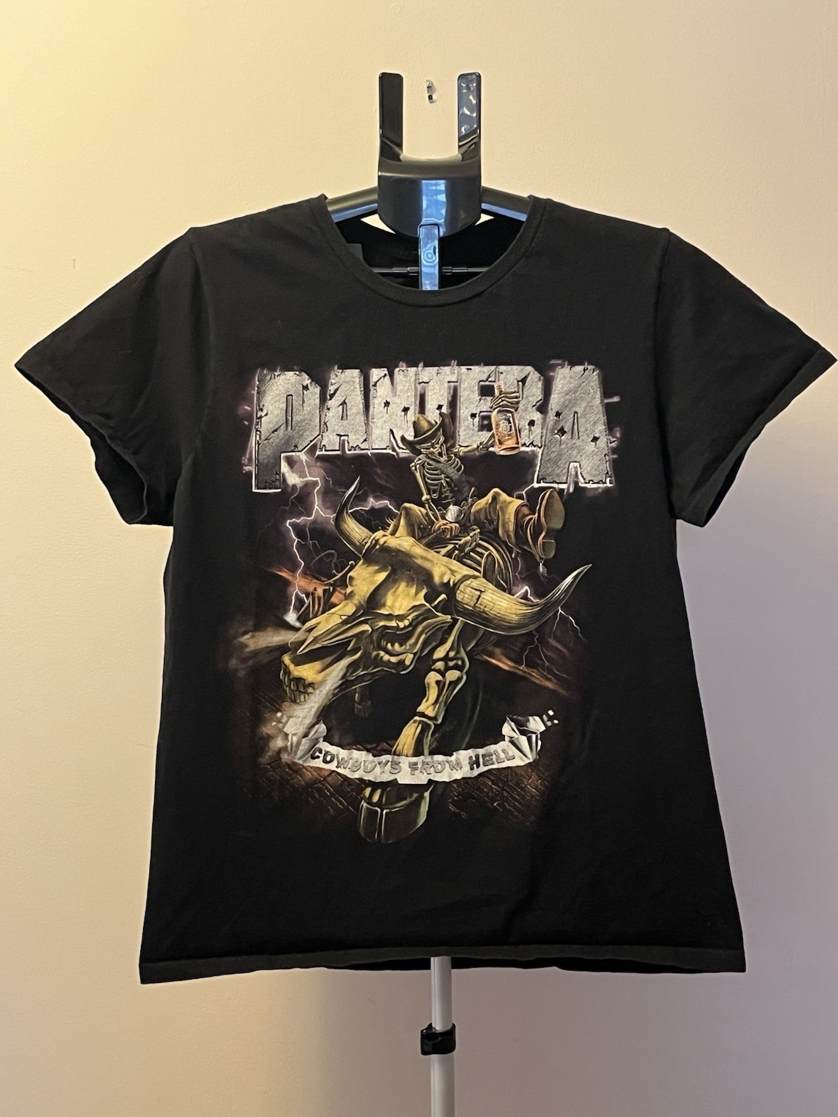 Pantera Cowboys From Hell Graphic T-Shirt Black Men's Short Sleeve