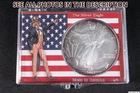 NobleSpirit Beautiful 2004 .999 Silver American Eagle 1oz in Holder Some Toning