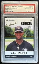 2004 Just Featured Albert Pujols Preview Rookie RC #AP2 PSA 10 GEM MINT
