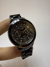 Esprit Uhr 105802 Black Damen 40mm Multifunktion Tag/Datum 10 Bar Top!