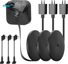 3 Pack 25Ft/7.5M Outdoor Power Cord for Blink Outdoor 3Rd Gen Xt3Blink 4 4Th