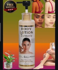 AHA Turmeric Skin Brightening Lotion Hydrating Body Cream, 500ml USA Stock 