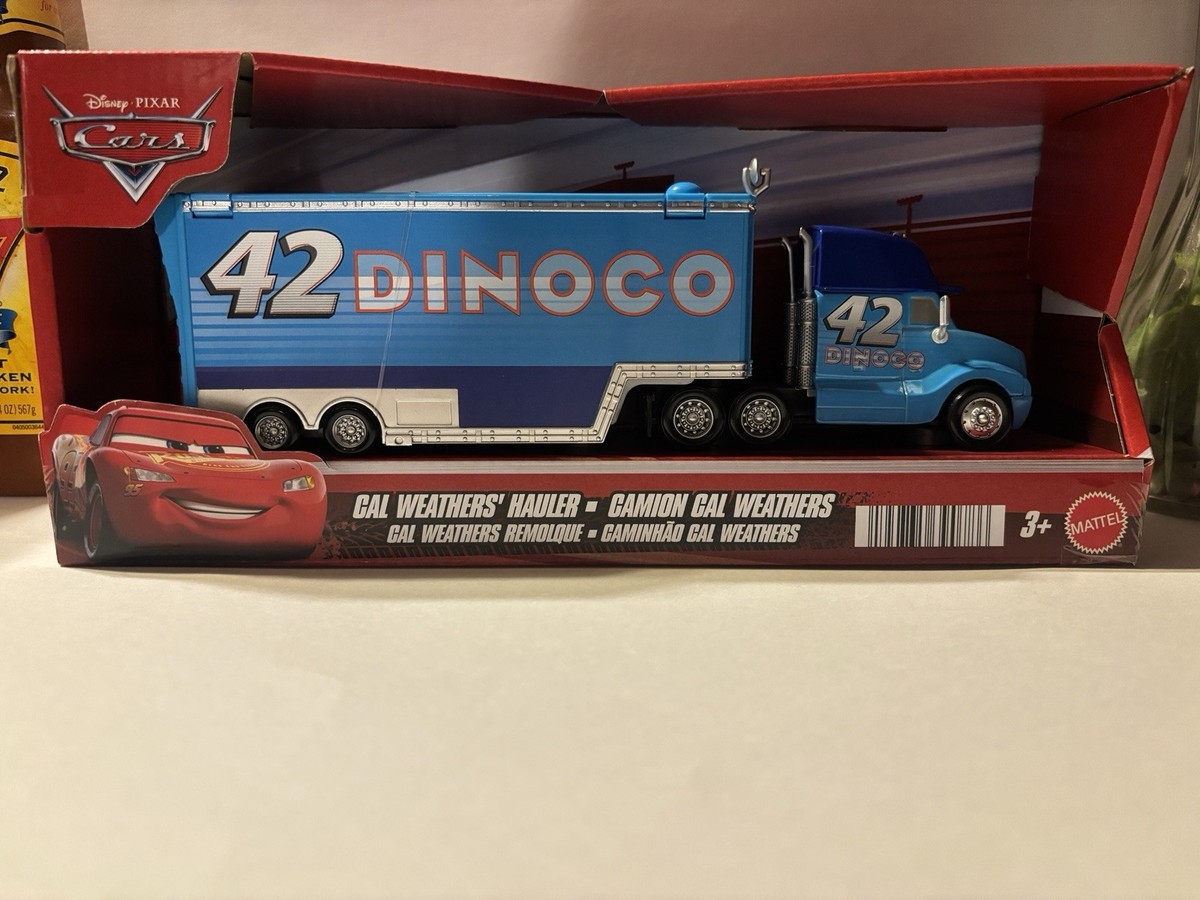 cars mattel king hauler カーズ　マテル　Dinoco Hauler Disney Pixar Disney Cars by Mattel, Gray Hauler 43 Dinoco