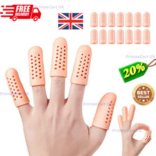 14pcs Gel Finger Cots - Breathable Silicone Finger Protectors with Hole