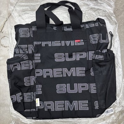 New Supreme Utility Tote Bag Black Embossed Box Logo Fall Winter