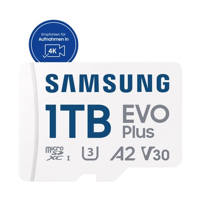 SAMSUNG EVO Plus SDHC inkl. SD-Adapter, Micro-SD Speicherkarte, 1 TB, 160 MB/s