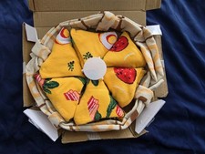 Pizza Socks In Puzza Box. Box Is Damaged 4 Pairs Of Socks Novelty One Size Fits