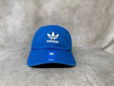 Adidas Youth Originals Blue Cap Adjustable Kids Trefoil Hat New