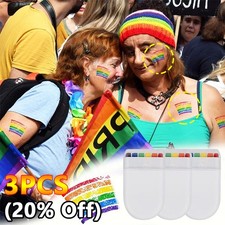 2026 Face Paint Stick Red White Blue and Rainbow Face Painting Stick Body Art