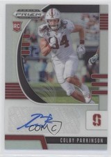 2020 Panini Prizm Draft Picks Rookies Silver Colby Parkinson #135 Auto 0c2