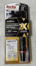 Korky Universal Longest Lasting TOILET FILL VALVE 2x Stronger Materials  528X