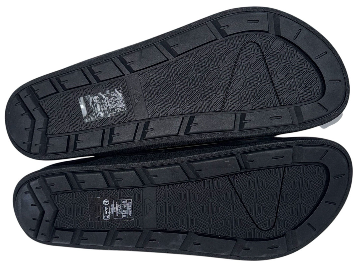 Quiksilver Mens Size 13 Deck Slides Sandals Double Band  display picture 1