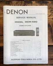 Denon DCM-520 CD Player Service Manual Original