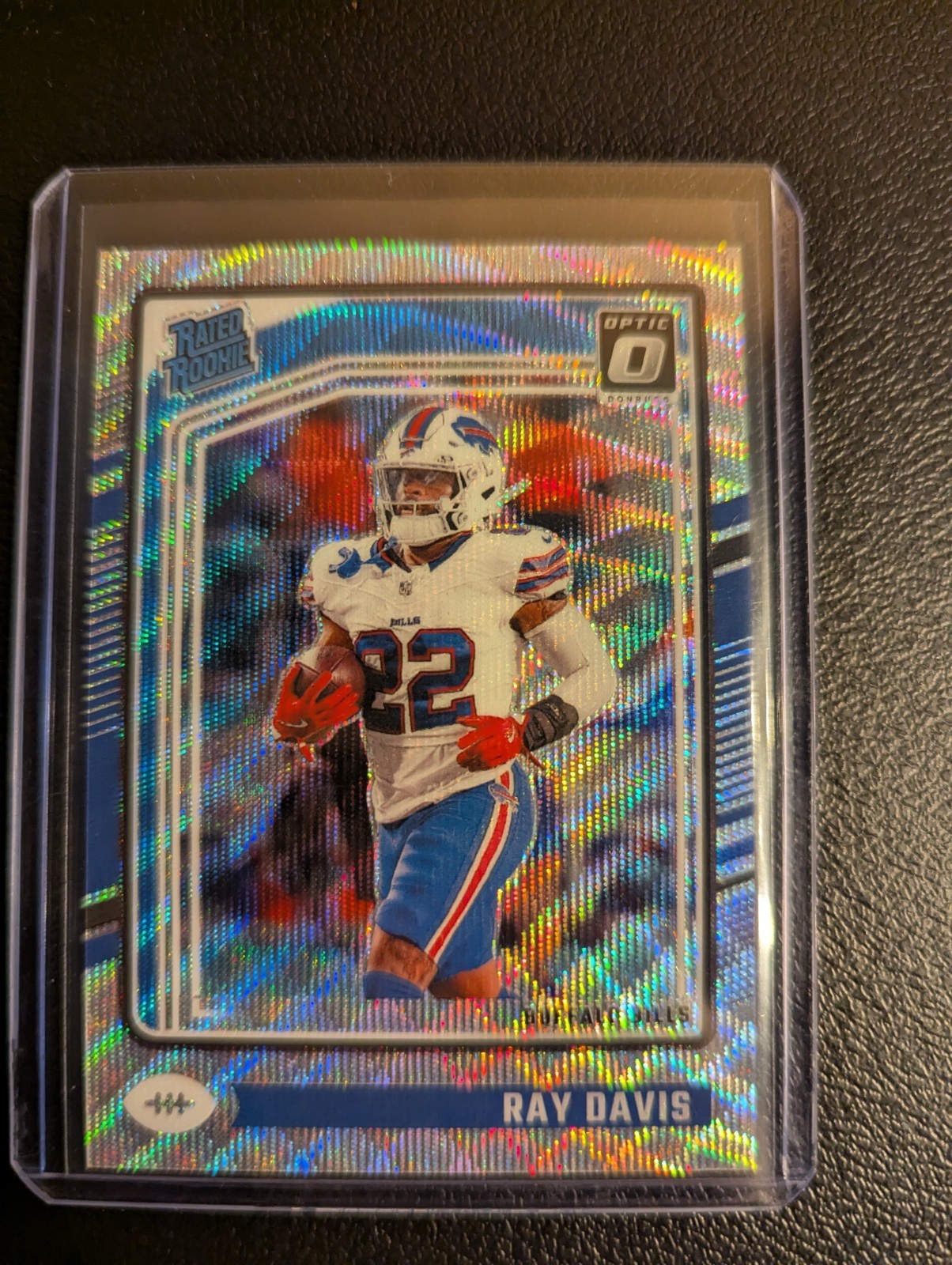 2024 Panini Donruss Optic - Rated Rookie Ray Davis #283 Wave Prizm /300 (RC)