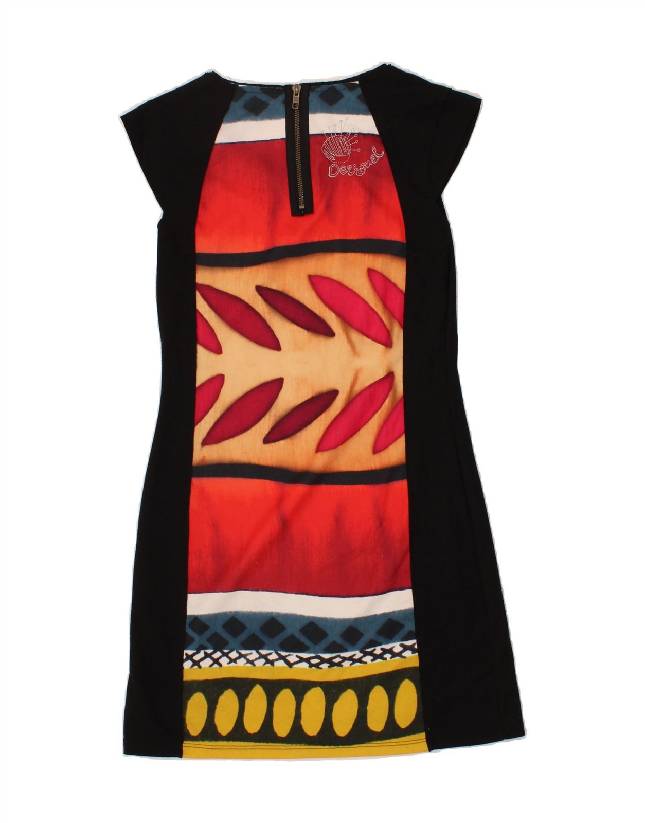 DESIGUAL Womens Abstract Pattern Basic Dress UK 1… - image 2