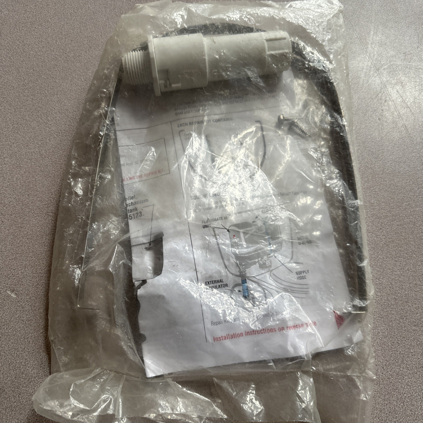 Flushmate III Repair Kit - In Sealed Packaging