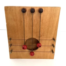 Wooden Door Harp Chimes 3 BALLS 3 Strings