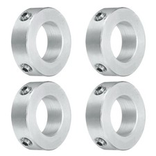 4pcs Set Screw Collars 18mm Bore, Aluminum Shaft Collars, 32mm OD, 10mm Thick