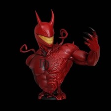 Carnage Daredevil busto - Marvel figure resina dipinta a mano consegna 30 - 90 g
