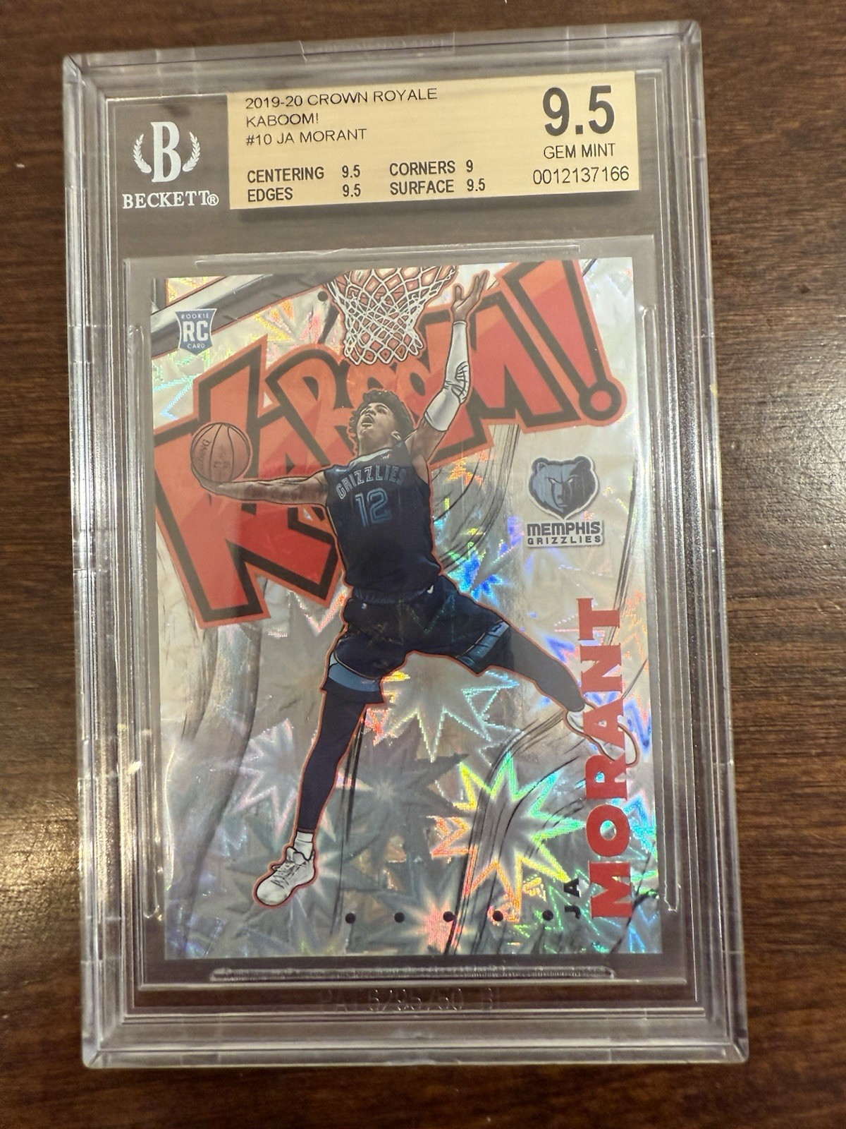 2019-20 Panini Crown Royale - Kaboom! Ja Morant #10 (RC)