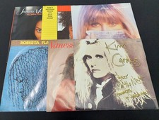 6 pcs - Various 7" 45 RPM Record Original Co Picture Sleeves Only Lot Used