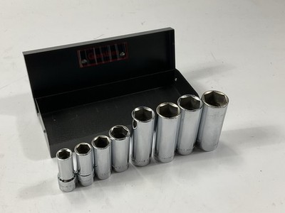 VINTAGE - 7 Piece Deep Socket 6 Point, 3/8'' Drive (Mismatched 9/16'') MADE IN USA