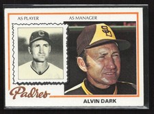 1978 Topps #467 Alvin Dark - EX/EX+ Set Break!