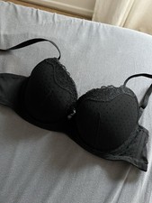 H&M Damen Push-Up-BH 85B/85 schwarz mit Büge...