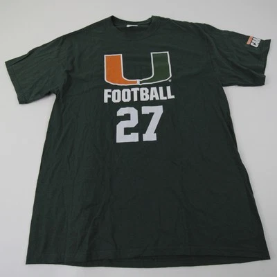 PORT &AMP; COMPANY Miami Hurricanes Port & Company Short Sleeve Shirt Men's Dark Green New